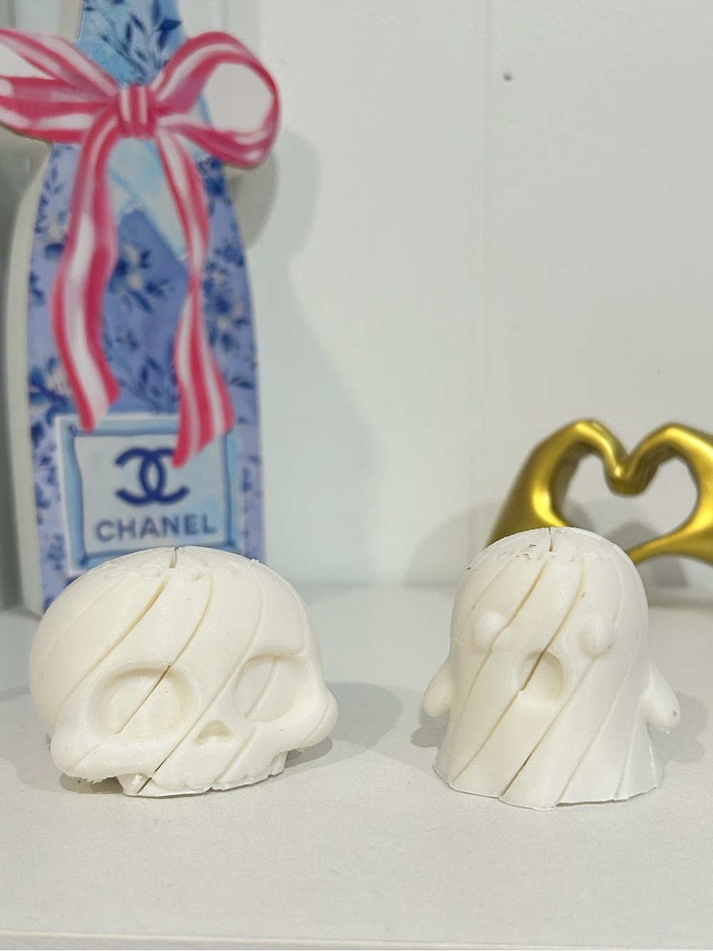 3D Printed Telescope Halloween Ghost and Skull Fidget